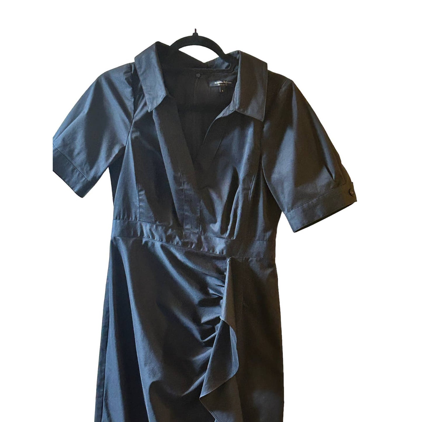 Nanette Lepore Size 4 Black Wrap Dress