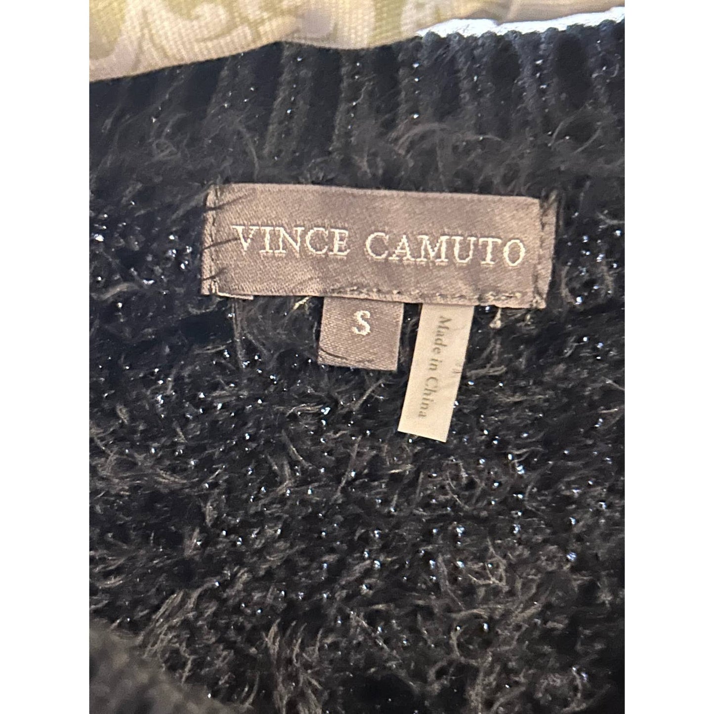 Vince Camuto Size Small Black Sweater